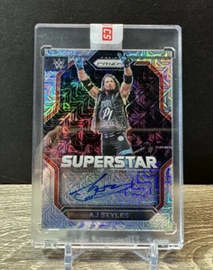 2023 Panini Prizm WWE AJ Styles Superstar MOJO 17/25 Autograph Redemption SP - Picture 1 of 2