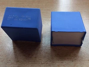 Cap Film Suppression X2 3.3uF 630VDC/310VA 2222-33820335 Vishay 2 PIECES Z1241 - Picture 1 of 1