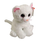 Ty  Beanie Baby - BIANCA THE WHITE CAT 7" Big Eyes Stuffed Plush New Mint Tags