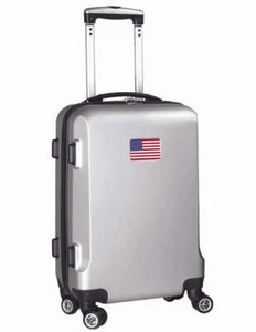 American Flag 21" Carry-On Spinner in Silver - Picture 1 of 2