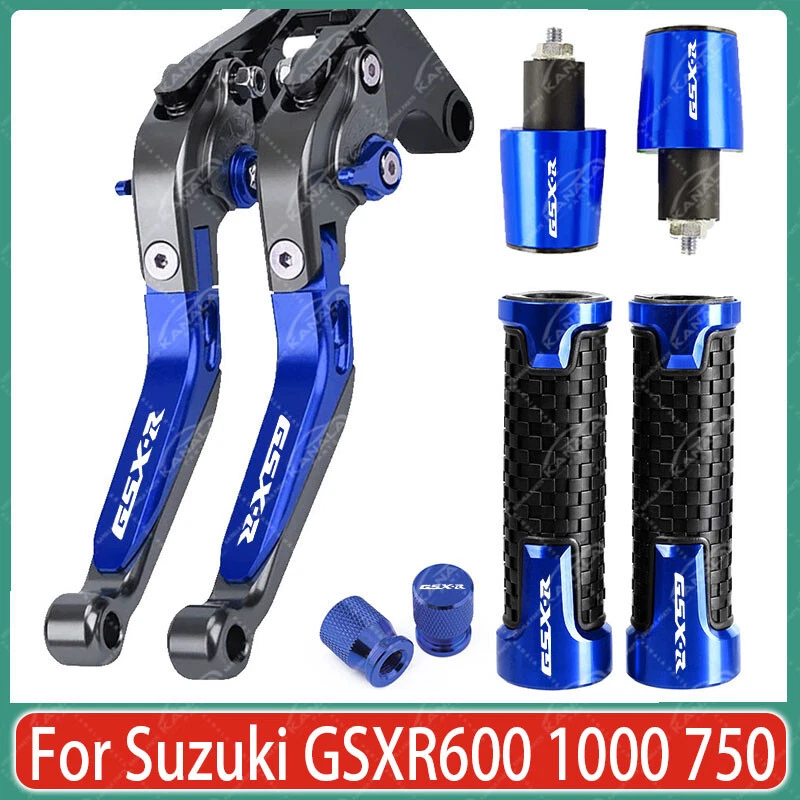 Motorcycle CNC Brake Clutch Levers Grips Handle Sets For Suzuki GSXR600 1000 750 - Image 1 of 1