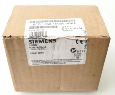 Siemens LOGO! 6ED1 052-1FB00-0BA2 | E:02 | 6ED1052-1FB00-0BA2 - Bild 1 von 3