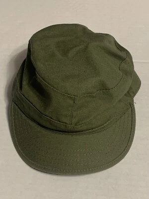 Boné de combate chapéu cadete exército dos EUA tamanho 6 3/4 X-pequeno traje verde - Imagem 1 de 4