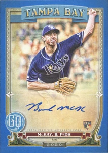 2020 Topps GYPSY QUEEN BRENDAN MCKAY AUTO BLUE Parallel 10/99 RAYS RC GQA-BM - Picture 1 of 1