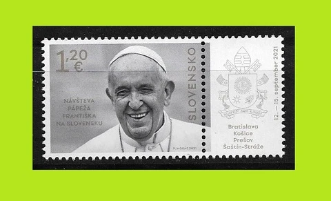 Slovakia 2021 The Visit of Pope Francis to Slovakia - MNH Cover