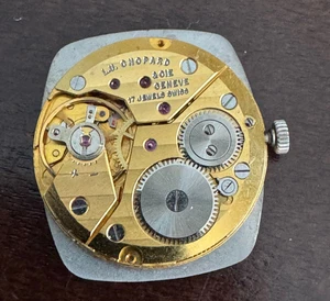 VINTAGE MEN'S L.U. CHOPARD & CIE WRISTWATCH MOVEMENT CAL. RZ 7000 KEEPING TIME - Picture 1 of 3