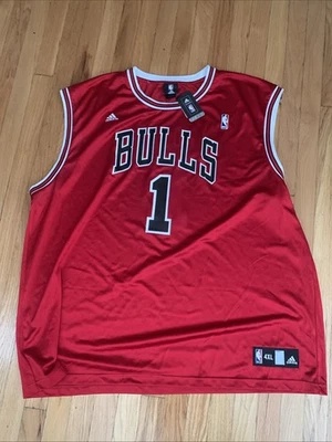 Camiseta de baloncesto Adidas Bulls #1 talla 4X grande Foto 1 de 4