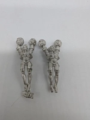 Vintage 2002 GW Warhammer Blood Bowl Metal Elf Cheerleaders #3 x2** RARE OOP! - Image 1 of 2