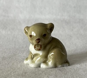 Juego de cachorro de león vintage Wade Early First Whimsies n.º 8 animales de zoológico #24-936 - Imagen 1 de 8