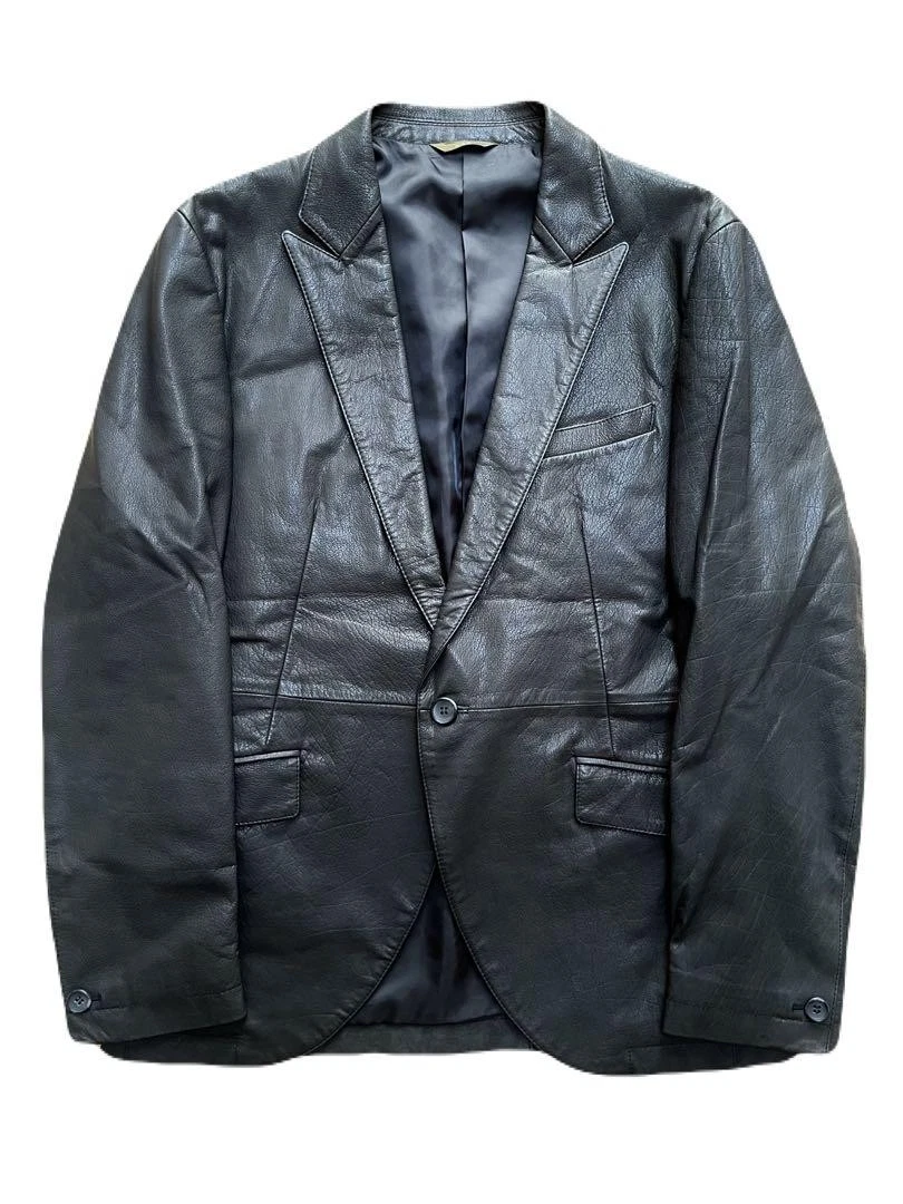 Yohji Yamamoto Coats, Jackets & Vests Leather Outer Shell for Men