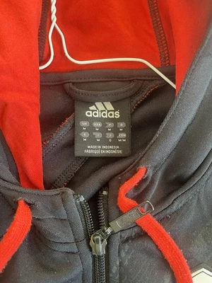 River Plate Adidas Hoodie Jacket Small Black - Image 1 of 4