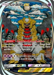 Giratina Pokemon Pocket Non Holo Card VMAX EX GX ACG V Star custom - Picture 1 of 3