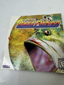 SEGA Bass Fishing Manual Sega Dreamcast Fishing Game Insert