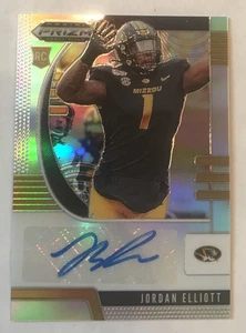 JORDAN ELLIOTT 2020 Prizm Draft Silver Refractor AUTO Autograph Missouri Browns - Picture 1 of 2