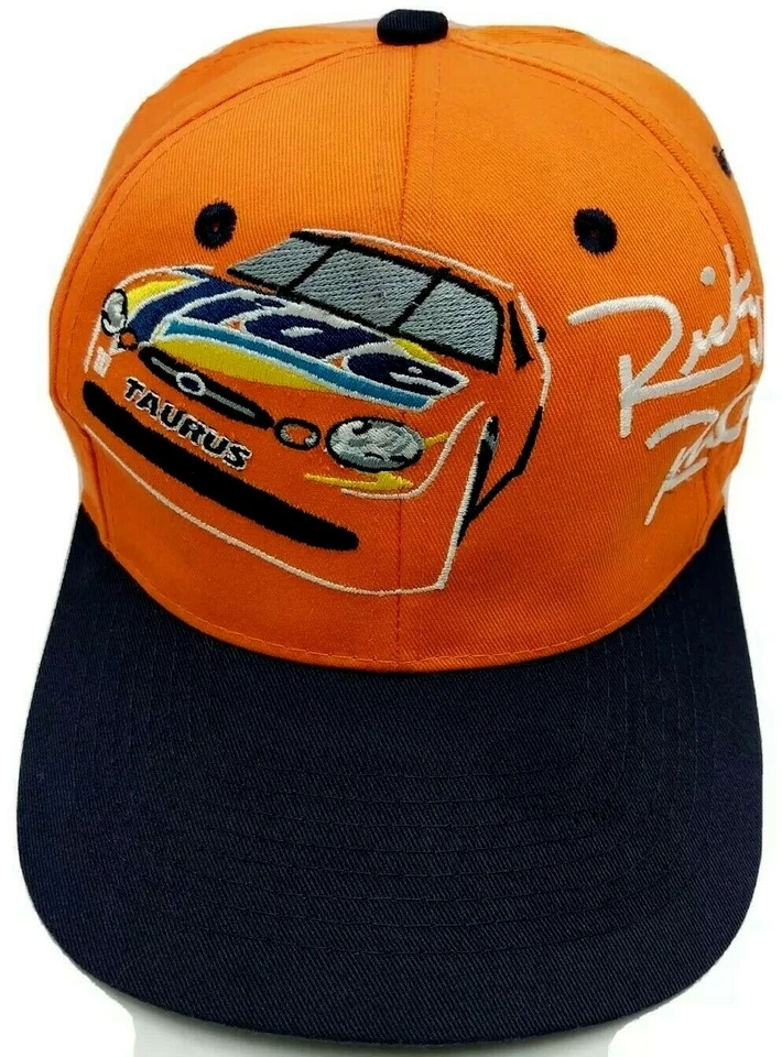RICKY RUDD шляпа оранжевый синий регулируемый крышка Nascar - Изображение 1 из 4