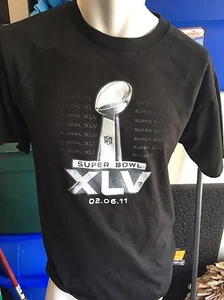 Super Bowl XLV 2/6/11 Steelers Vs. Packers T-Shirt - Picture 1 of 3
