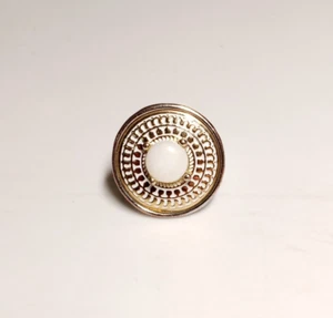 Faux Opal Costume Ring. Hammered Band. Size 9. - Picture 1 of 3