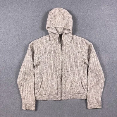 Cárdigan Patagonia para mujer pequeño (?) Sudadera con capucha gruesa de punto tostado natural cremallera completa Foto 1 de 4