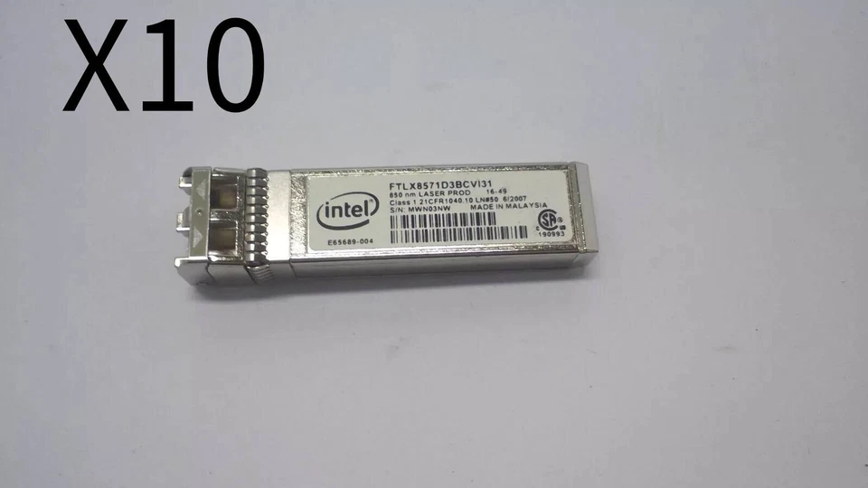 *LOTE DE 10* Transceptor Intel FTLX8571D3BCVI31 10GB SFP+ Foto 1 de 1