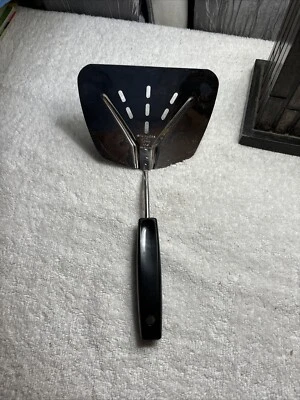 Vintage Foley MPLS Stainless Steel Wide Slotted Turner Lifter Curved Spatula - Image 1 of 4