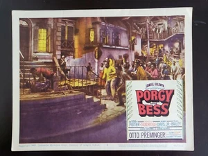 Tarjeta de lobby 1959 *Porgy & Bes* 11x14 #3 59/218 Poitier/Dandridge/Davis/Bailey - Imagen 1 de 2