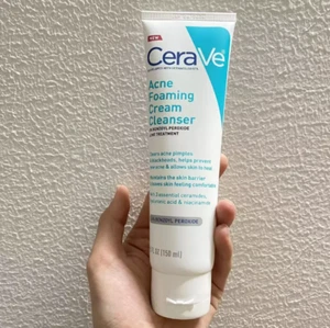 Cerave Acne Foaming Cream Face Cleanser 4% Benzoyl Peroxide -Fast Dispatch - Picture 1 of 12