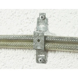 5er Pack 20 x 110 mm Metall Kabelschellen / Kanal Clips Binder Feuerfest Stromkabel - Bild 1 von 3