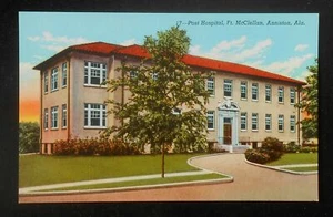 Postal Alabama años 40 Post Hospital Fort McClellan Anniston AL Calhoun Co - Imagen 1 de 1