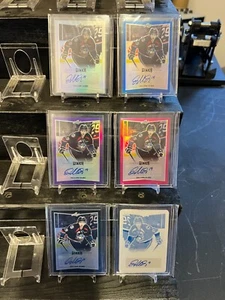LOT OF 6 Leaf Metal Prismatic Black Dillon Dube /7 /10 /15 1/1 Printing Plate - Picture 1 of 6
