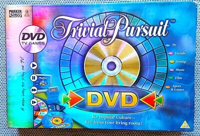 Trivial Pursuit DVD Board Game - Hasbro Parker 2004 - Image 1 of 3
