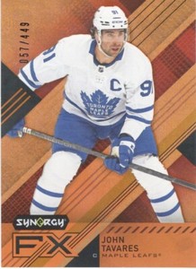 21-22 2021-22 Synergy John Tavares ORANGE FX #FX-JT Leafs 57/449