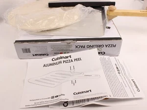 Cuisinart Deluxe Outdoor Pizza Grilling Pack 15" Stone 3-piece Set New Open Box - Picture 1 of 10