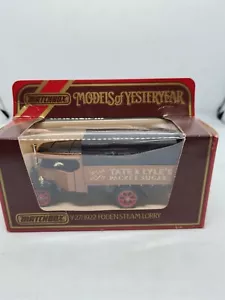 Matchbox Models of Yesteryear Y-27 1922 Foden Steam Lorry 1/72 Tate Lyles Sugar - Picture 1 of 7