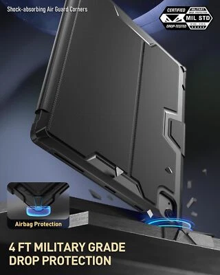 Poetic For Apple iPad Air 13 2024 Case Stand Folio With Built-in Screen Black - Image 1 of 4