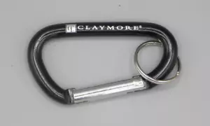 Moschettone in alluminio marca Claymore nero interruttore gancio portachiavi 3,5" NUOVO - Foto 1 di 2