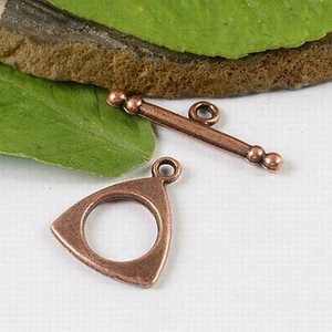 15sets copper-tone triangle toggle clasps h1381 - Picture 1 of 1