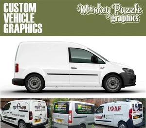 Kit personalizado de gráficos para vehículos, letras, escritura de letreros, calcomanías para automóviles furgonetas - Imagen 1 de 4