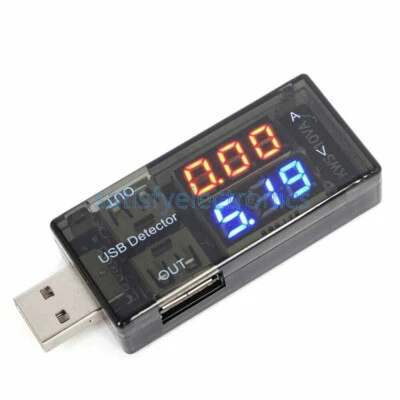 USB Current Voltage Tester USB Voltage Ammeter USB Detector Double Row Shows - image 1 of 4