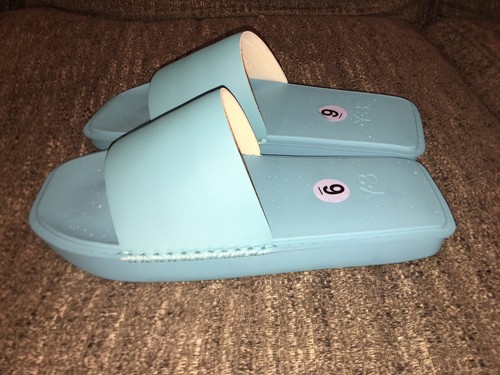 Sandali blu ciano Adidas Y 3 Yohji Yamamoto slides da uomo taglia 9 donna taglia 10 ID4444