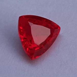 10+ CT Natural Red Ruby Fine Trillion Cut Loose Certified Gemstone - Picture 1 of 8