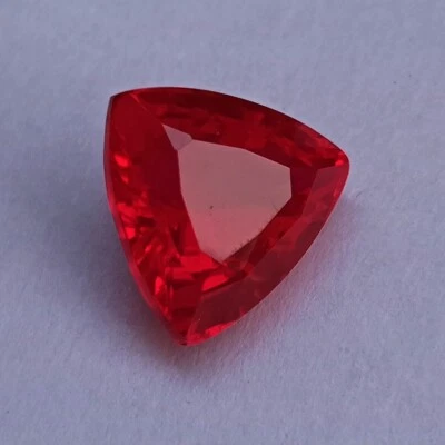 10+ CT Natural Mozambique Red Ruby Trillion Cut Loose Certified Gemstone - Image 1 of 4