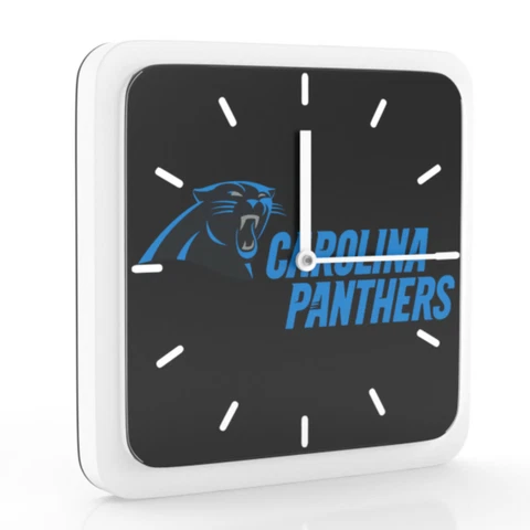 New 3 in 1 NFL Carolina Panthers Home Office Decor Wall Desk Magnet Clock 6" Cover