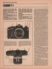 Canon F-1/Alpa 11el - Rapport original du magazine pour appareil photo -