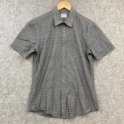 Staple Mens Shirt Size XS Grey Button Up Collared Short Sleeve Cotton 5708 - Image 1 of 4