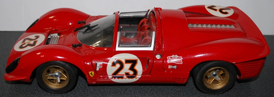 Jouef evolution 1967 Ferrari 330 P4 Red Race car #23 no box-made in Italy - Image 1 of 4