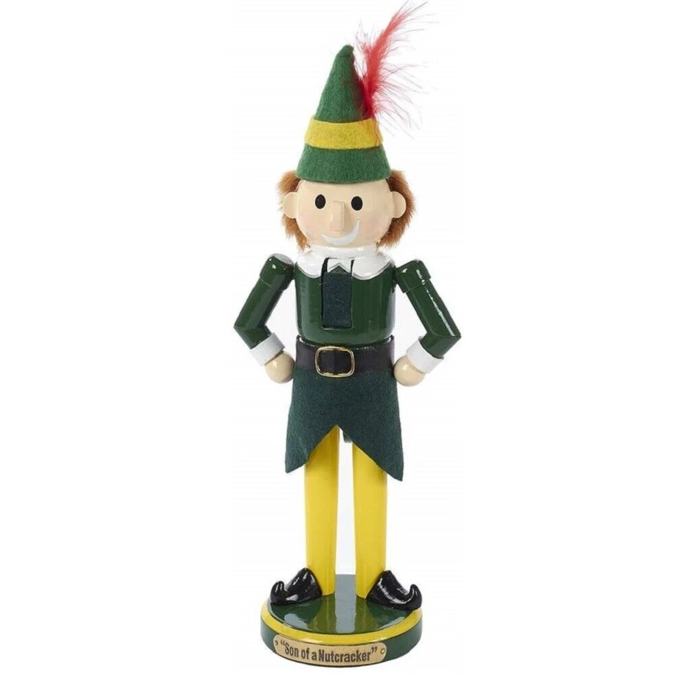 Buddy The Elf Wood Christmas Nutcracker 11 Inch EF6161L