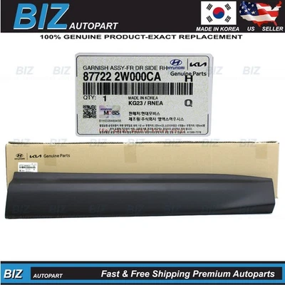 Genuine Front Dr Side Molding RIGHT for 2013-2019 Hyundai Santa Fe 87722-2W000CA Foto 1 de 4
