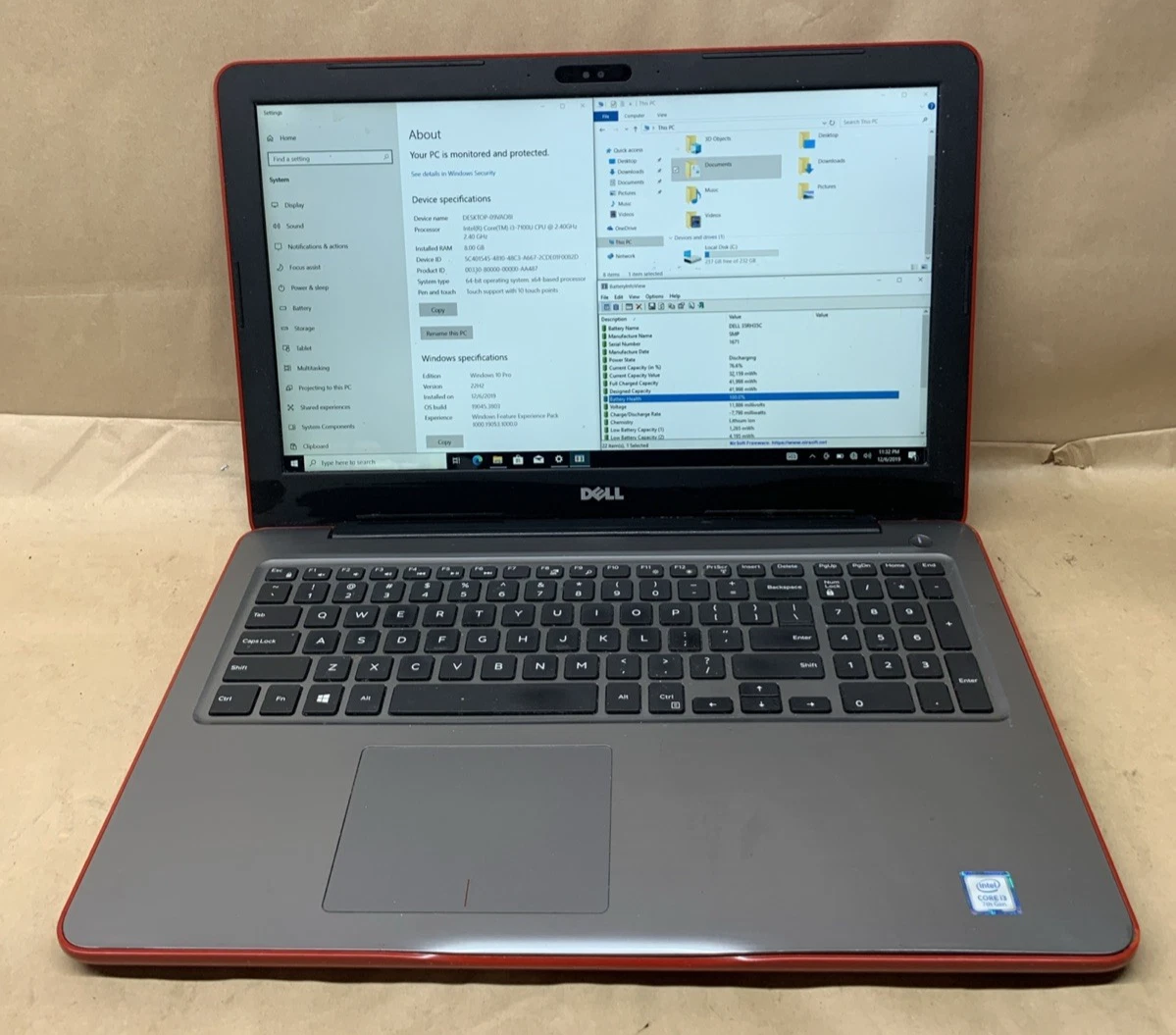 Dell Intel Core i3 7th Gen. 8 GB RAM PC Laptops & Netbooks for