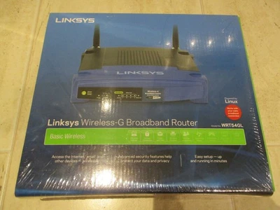 Linksys Wireless-G Broadband Router 2.4GHz 54Mbps Model WRT54GL - Image 1 of 4