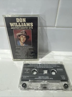 Cassette Don Williams Greatest Country Hits 1990 Curb Records Tested - Image 1 of 4